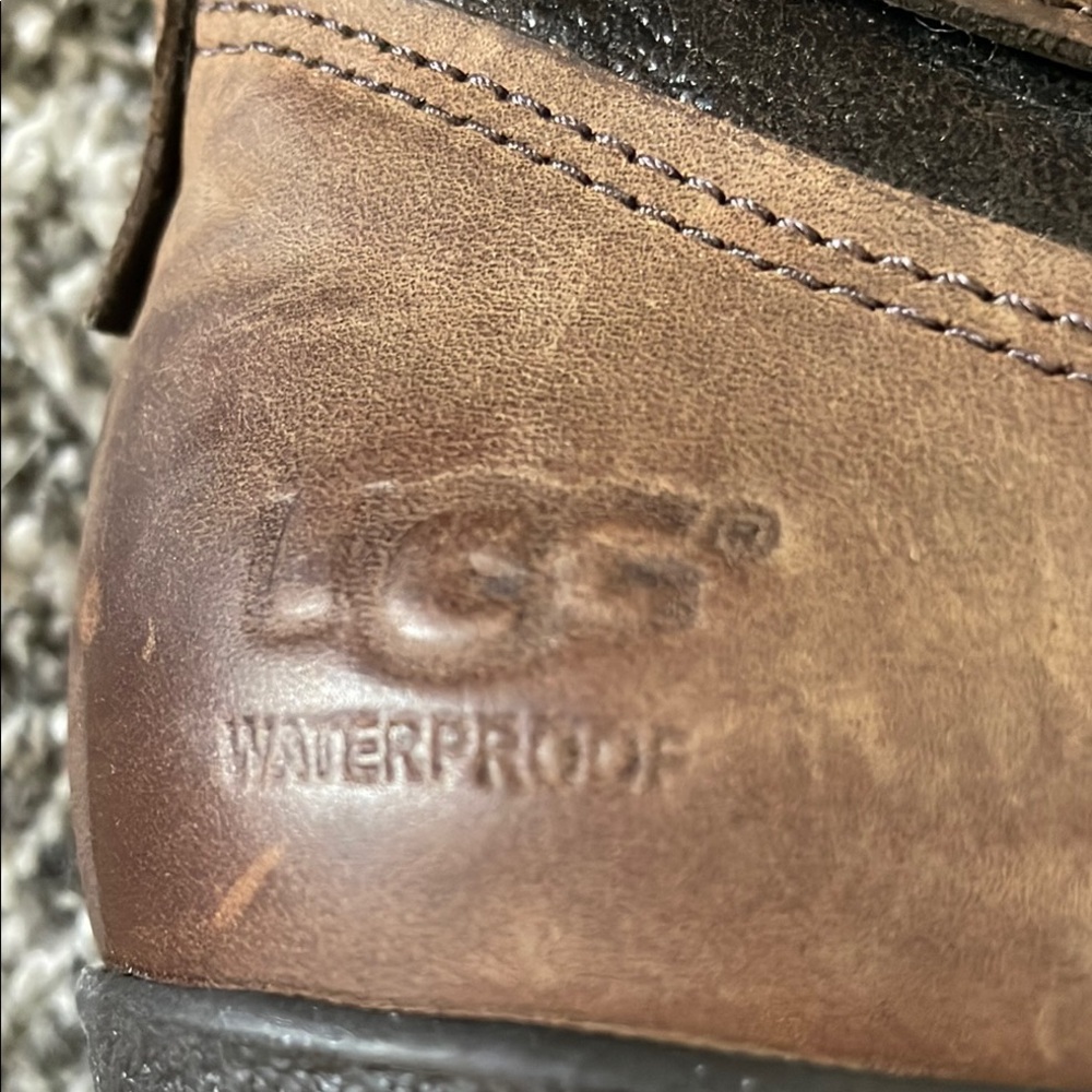 UGG Brown Ankle Booties with Wedge Heel - Picture 9 of 9